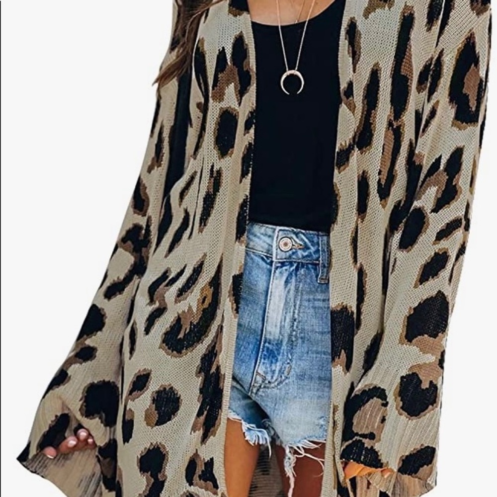 Casual Long Sleeve Open Front Knit Cardigan
